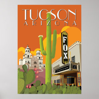 28"x20" Fox Theatre - Tucson, Arizona Poster