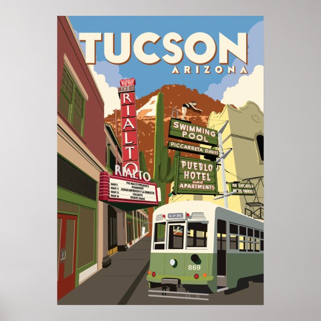 28"x20" Rialto Theatre - Tucson, Arizona Poster (Front)