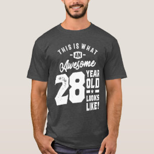 28 Year Old Gift   28th Birthday Gift Ideas T-Shirt