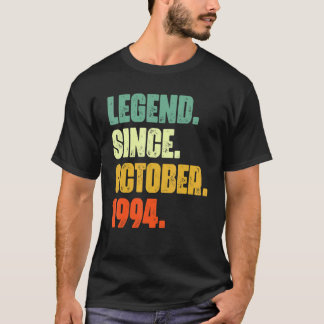 28 Years Old  Legend Since October 1994 28th Birth T-Shirt