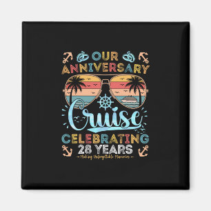 28th Anniversary Cruise Celebrating 28 Years Coupl Magnet