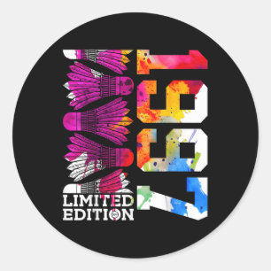 28th Birthday Badminton Limited Edition 1997 Classic Round Sticker