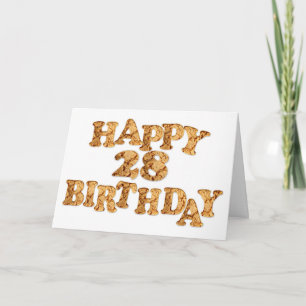 28th Birthday card for a cookie lover