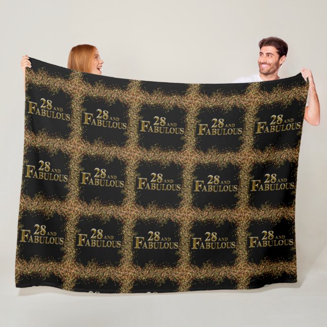 28th  Birthday  Fleece Blanket (In Situ)