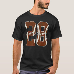 28th Birthday Football Bdy Boy 28 Year Old Girl T-Shirt
