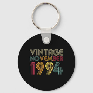 28th Birthday Gifts - Vintage November 1994 Key Ring
