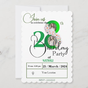  28th birthday invitation