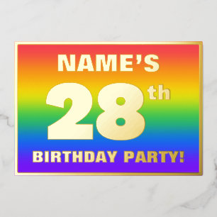 28th Birthday Party: Fun, Colourful Rainbow Patter