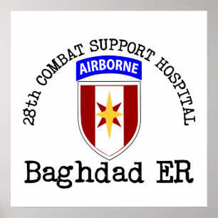 28th CSH Baghdad ER Poster