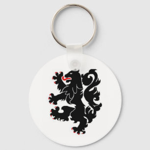 28th inf black lions key ring