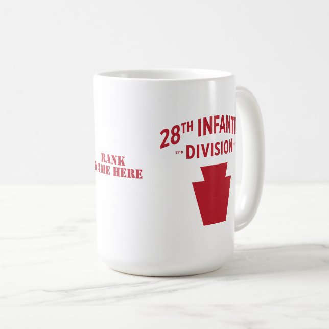 28th Infantry Division Badge Coffee Mug (Front Right)