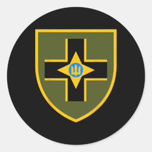 28th Mechanized Brigade (ukraine) Ukrainian Milita Classic Round Sticker