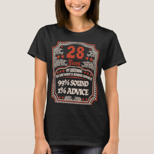 28th Wedding Anniversary For Him Man Husband T-Shirt