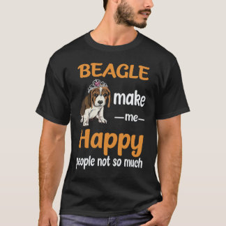 29 Beagle Make Me Happy People Not So Much Beagle T-Shirt