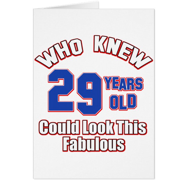 29 look fabulous (Front)