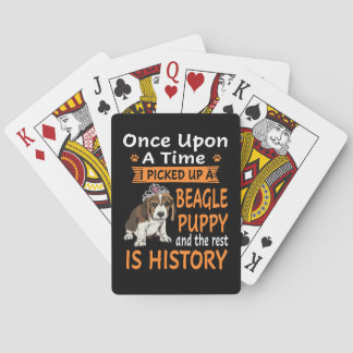 29 One Upon A Time Beagle Puppy Playing Cards
