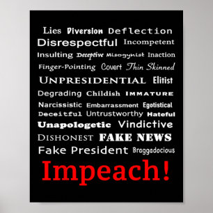 29 Reasons To Impeach The President Trump Politica Poster