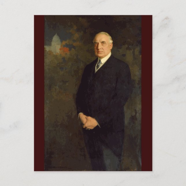 29 Warren G. Harding Postcard (Front)