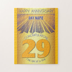 29 Year AA 12 Step Anniversary Personalised Jigsaw Puzzle