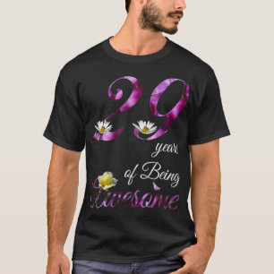 29 Year Old Awesome Floral 1993 29th Birthday Gif T-Shirt