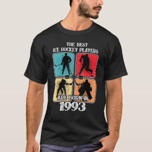 29 Year Old Ice Hockey Player 1993 29th Birthday V T-Shirt