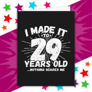 29 Year Old Sarcastic Meme Funny 29th Birthday Card