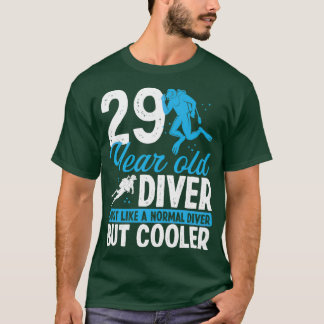29 Year Scuba Diving Diver Snorkel 29 Birthday T-Shirt