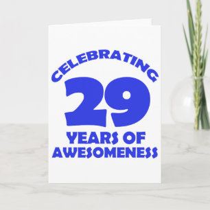 29 YEARS OLD BIRTHDAY DESIGNS CARD