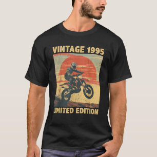 29 Years Old Gift Vintage 1995 Motocross Lover 29t T-Shirt