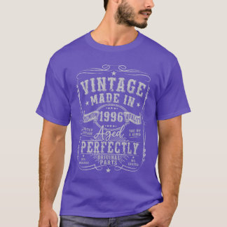 29 Years Old Gifts for Men 29yr 1996 Vintage 29th  T-Shirt