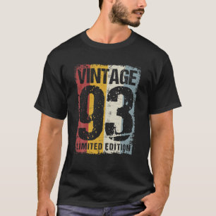 29 Years Old Vintage 1993 29Th Birthday Decoration T-Shirt