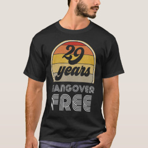 29 Years Sober Congratulations Recovery Clean Sobr T-Shirt