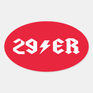 29er oval sticker