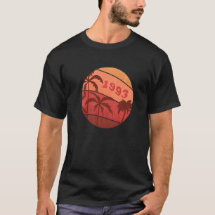 29th Anniversary Classic Retro Palm Sunset Birthda T-Shirt