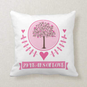 29th Anniversary Gift Idea For Couple Cushion