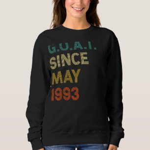 29th Birthday 29 Years Old Goat Since May 1993 1 Sweatshirt