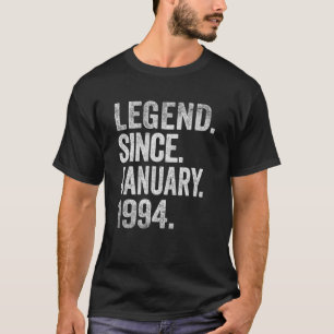 29th Birthday Boys 29 Years Old Legend Since Janua T-Shirt