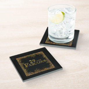 29th Birthday Glass Coaster