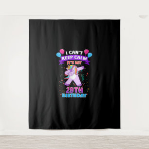 29th Birthday Unicorn Shirt For 29 Years Old Women Tapestry