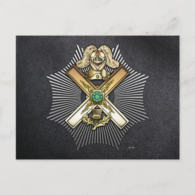 29th Degree: Knight of Saint Andrew Postcard (Front)