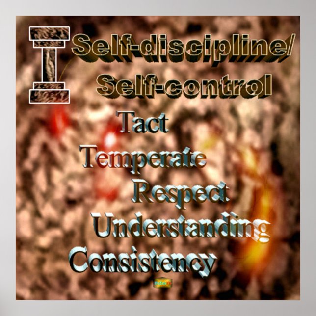 29th Quote; Self-discipline/Self-control Poster (Front)