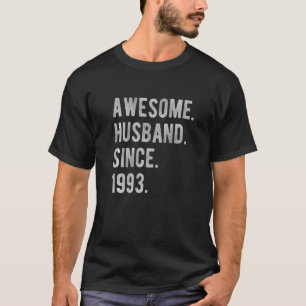 29th Wedding Aniversary For Him Awesome Husband S T-Shirt