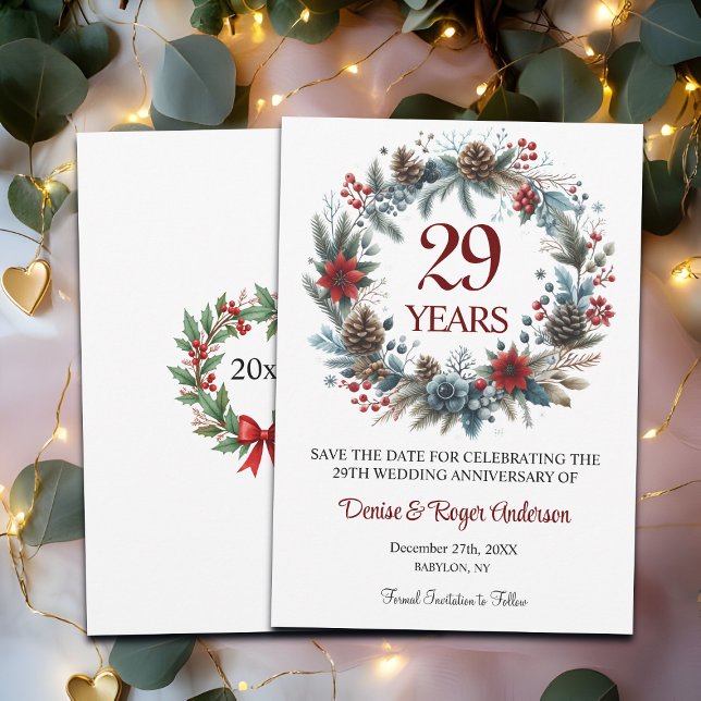 29th Wedding Anniversary Winter Save The Date (Creator Uploaded)
