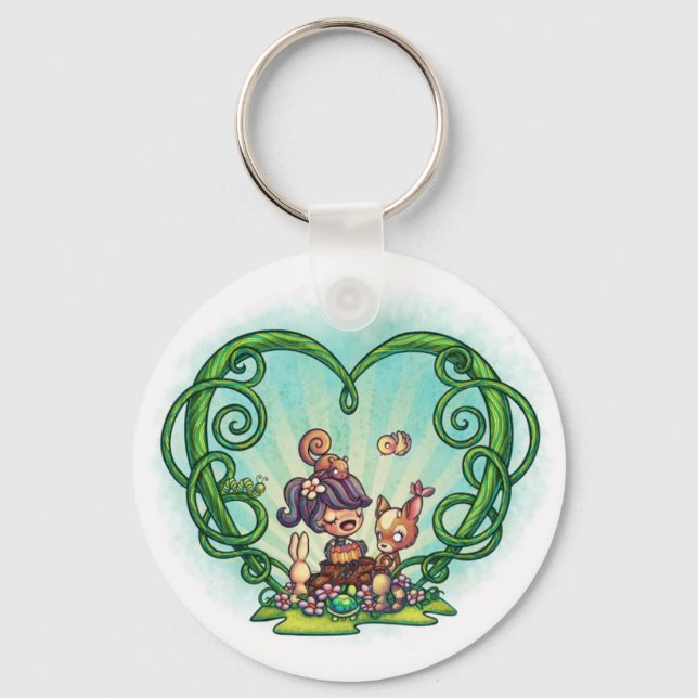2 1/4" Forest song Keychain (Front)