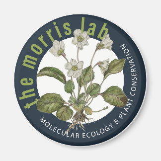 2 1/4 in round magnet with Morris Lab logo