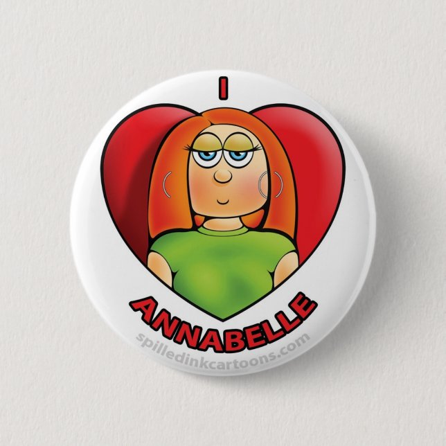 2.25" I Heart Annabelle Button (Front)