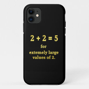 2 + 2 = 5 Funny Math Joke iPhone 11 Case