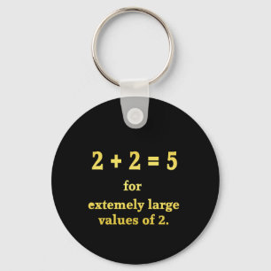 2 + 2 = 5 Funny Math Joke Key Ring