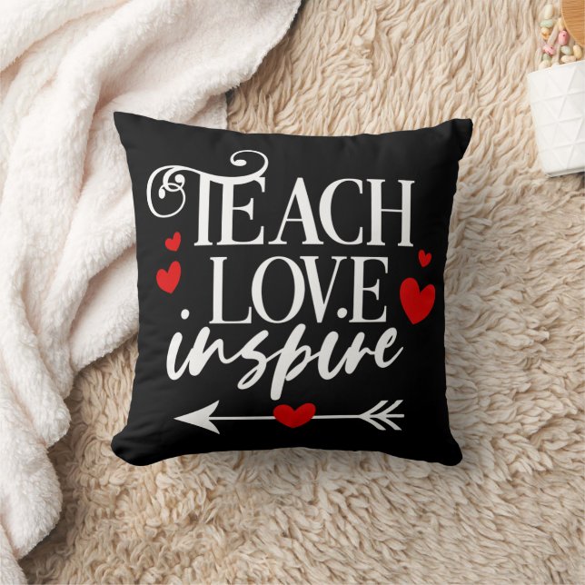 2/2 Teach Love Inspire Shirt kindergarten teachers Cushion (Blanket)