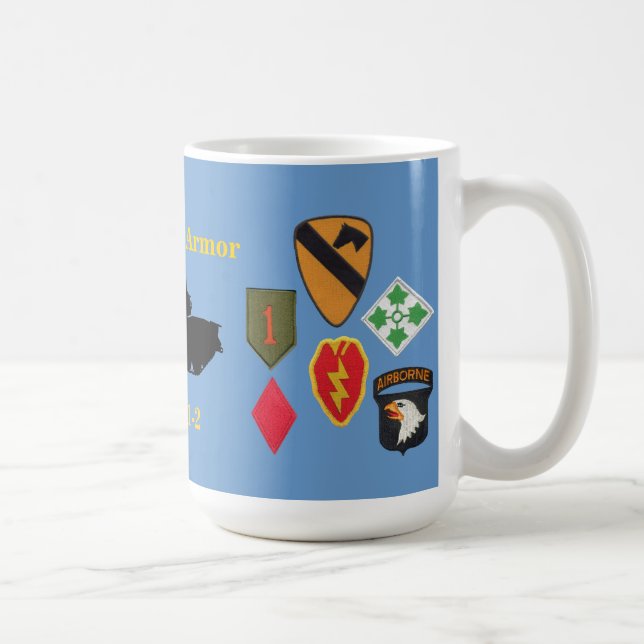 2/34th Armour, Multi-Division M48A3 Custom Mug (Right)